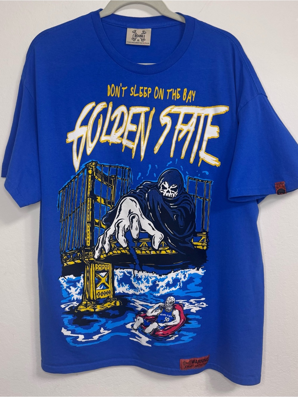Brand X Golden State Warriors Shirt Curry XL Don’t Sleep On The Bay Graphic